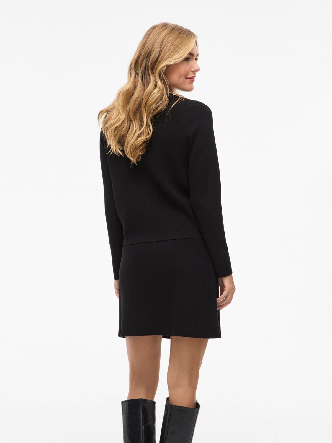 VISWAY Knit Cardigan - Black Beauty - VERO MODA & VILA Bergvik